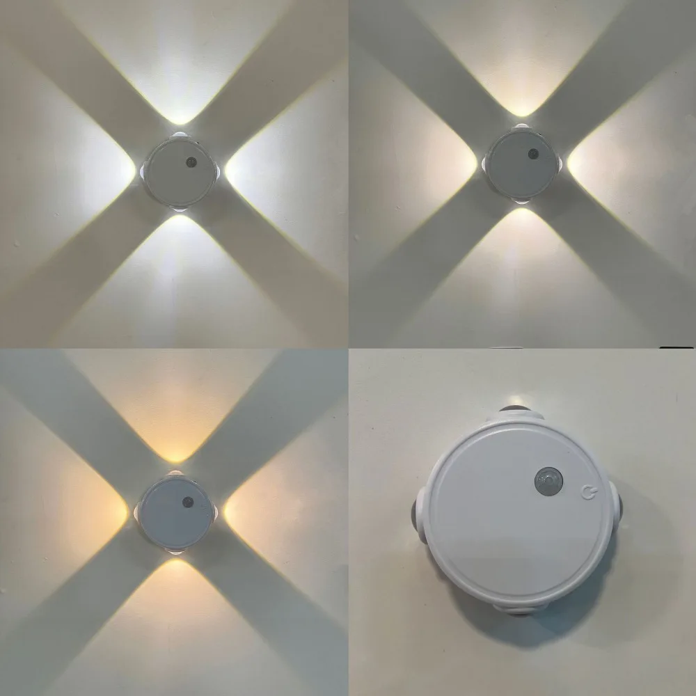 

4 / 5 Head Motion Sensor Night Light Rechargeable Tri color/RGB Rechargeable Night Light Magnetic Cordless Cat Eye Ambient Light