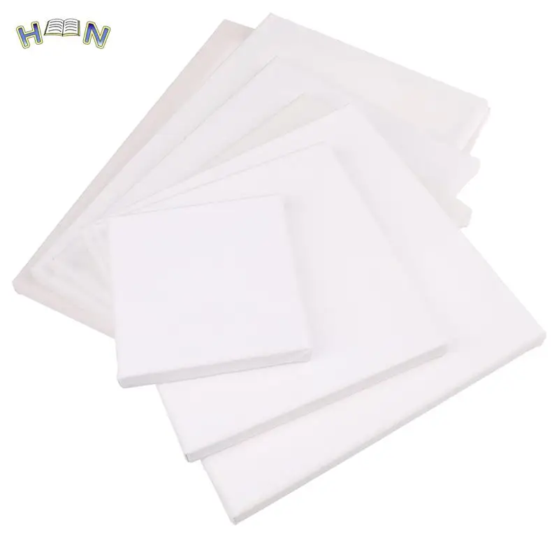 New 1Piece White Blank Square Artist Canvas For Canvas Oil Painting,Wooden Board Frame For Primed Oil Acrylic Paint