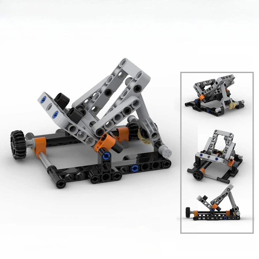 Soporte creativo para teléfono móvil, juego de bloques de construcción MOC, haz de orificio de Pin, montaje de engranaje de ángulo ajustable, soporte, ladrillos, juguetes, regalo