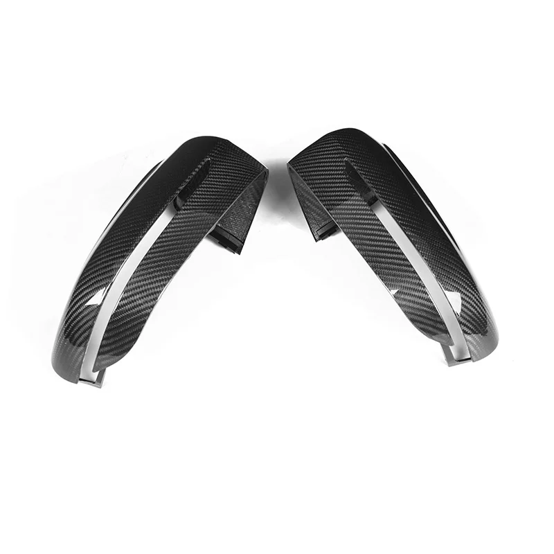 Real Dry Carbon Fiber Car Door Side Rearview Mirror Caps for BMW M5 Series F90 2017-IN OEM Style Mirror Cover Cap 1 Pair Glossy