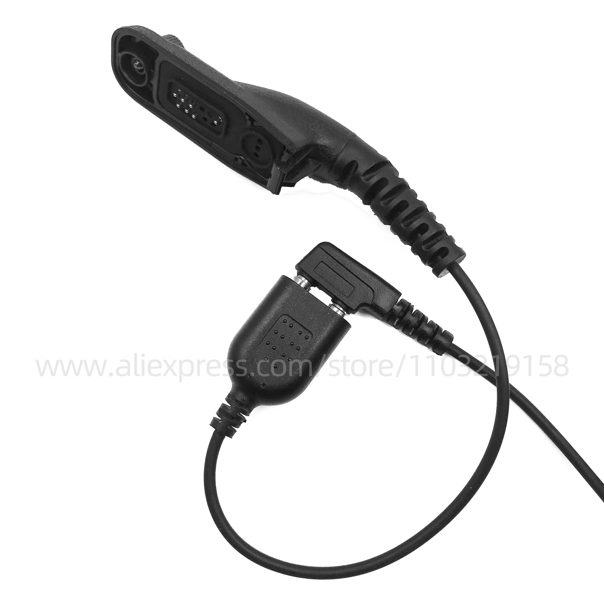 Conector Adaptador de Audio para Motorola Xir P8268, P8668, APX6000, APX7000, Cable de conversión de auriculares Walkie a auriculares tipo K de 2