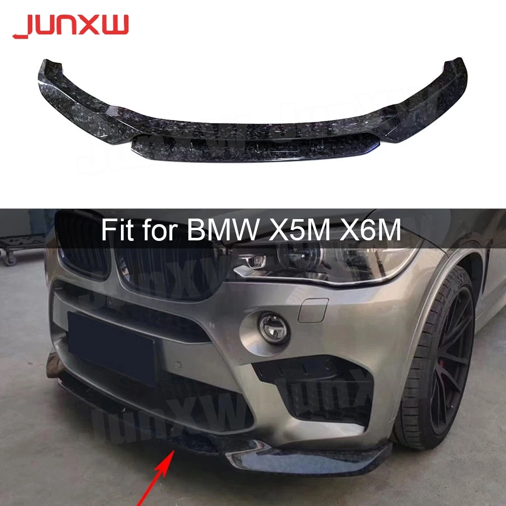 

Carbon Fiber FRP Front Lip Spoiler For BMW X5M F85 X6M F86 2015 -2018 Forged Carbon Head Bumper Chin Guard FRP Car Styling