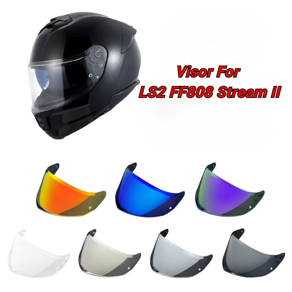 For LS2 FF808 Stream II Helmet Visor Replacement Lens Shield Motorcycle Helmet Parts Accessories Photochromic Sunshield