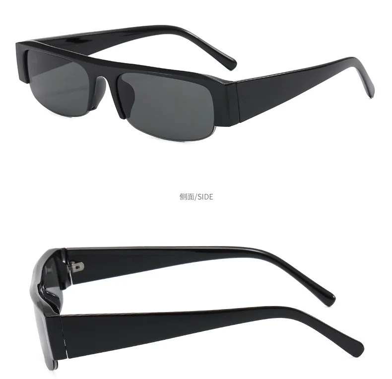 Neue Modische Kleine Quadratische Leoparden-Schwarze Brillenfassung für Damen Vintage Halbrahmen-Sonnenbrille Damen Outdoor-Brillen UV400 – Detail 12
