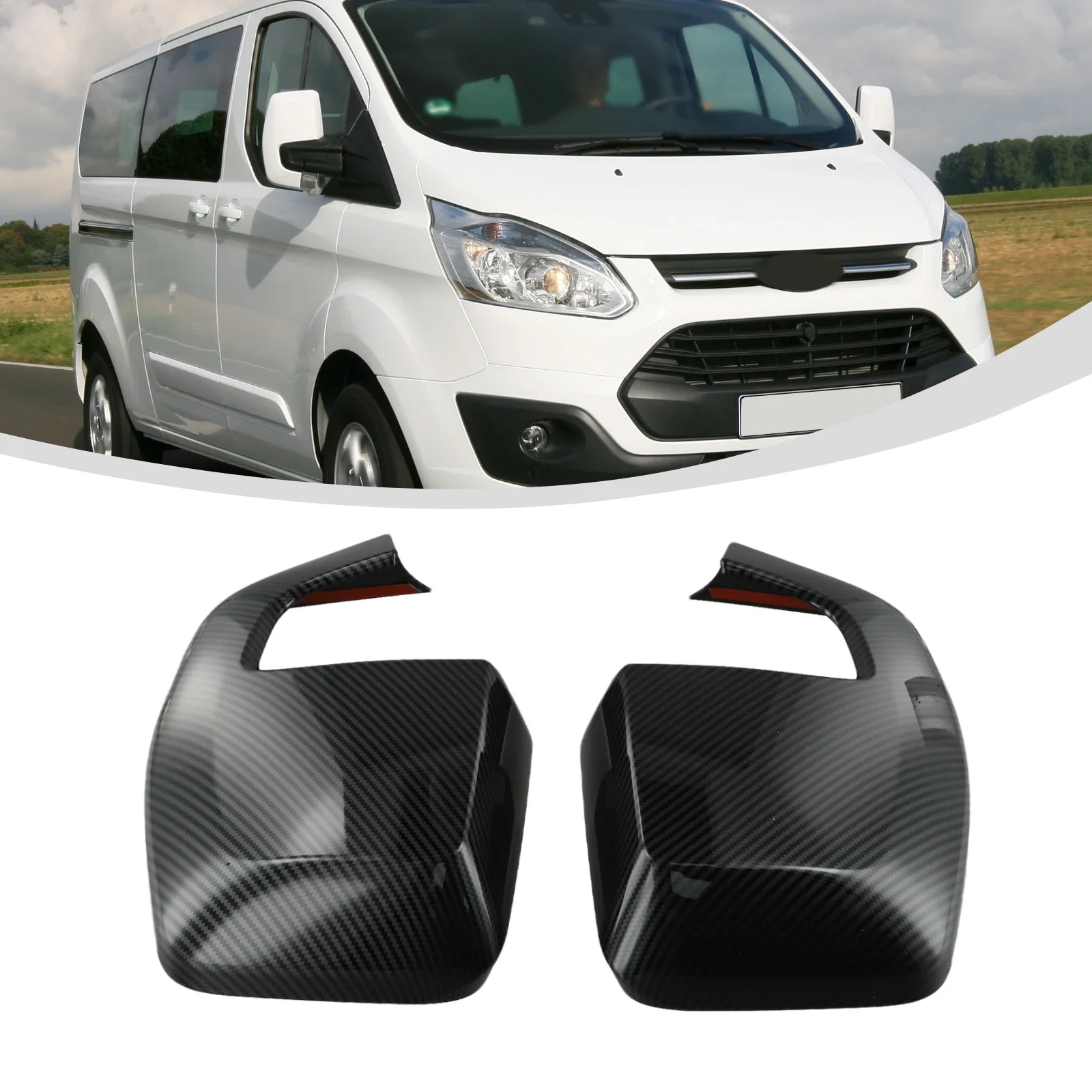 

Car Accessories Carbon Fiber Carbon Fiber Look Easy Install Mirror Replacement Mirror Cover Color Fading Resistance Deluxe Look