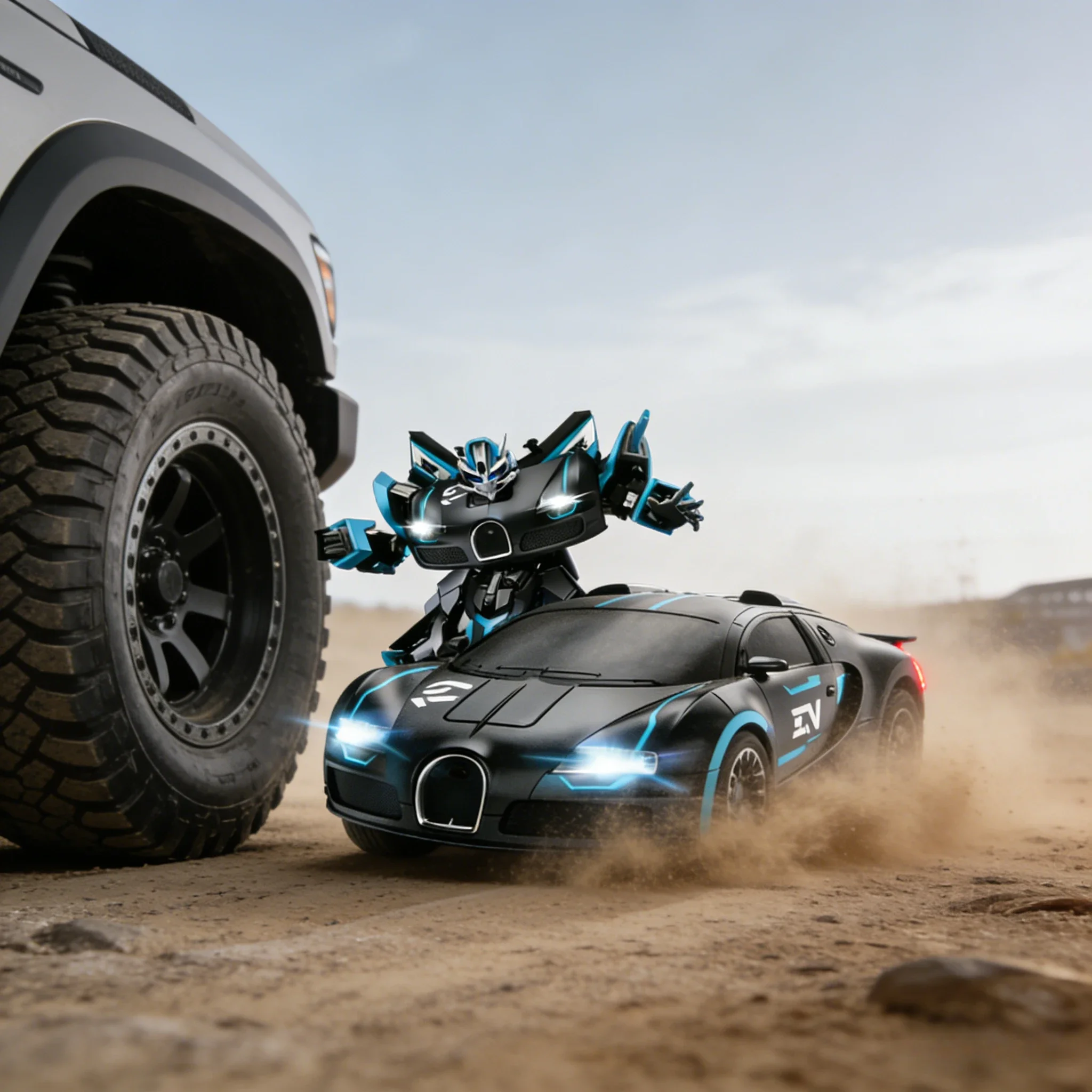 Transform RC Car – Rechargeable Electric Racing Robot | Boys’ girl  Toy Car (Ages 3-6 & 8)