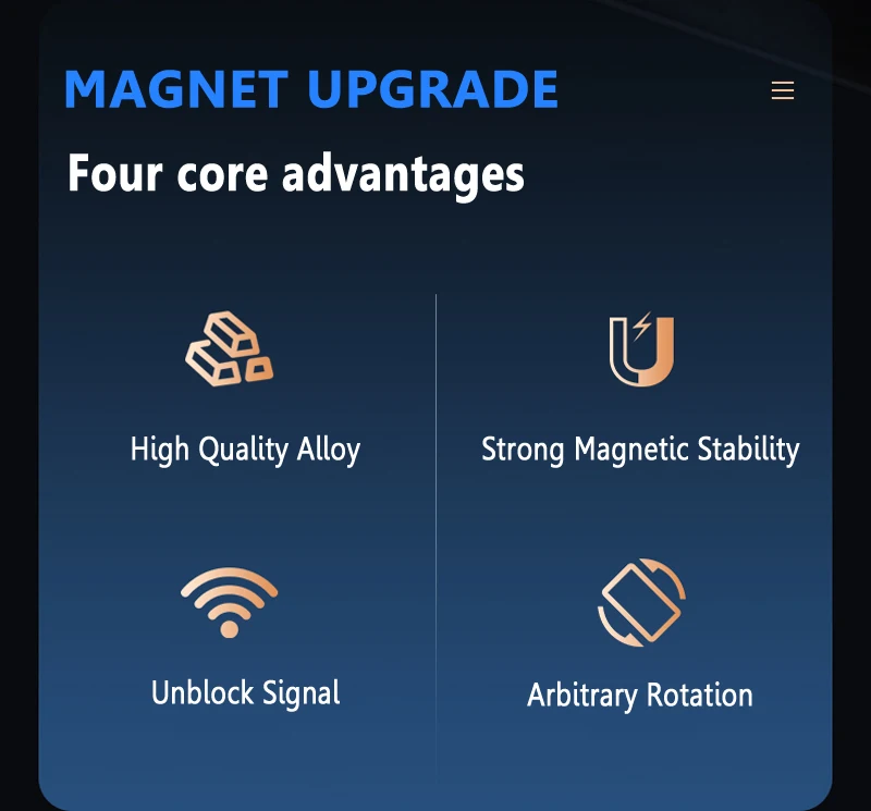 Magnetischer Handyhalter, kompatibel mit MagSafe, Autohalterung für iPhone 14, 13, 12, Auto-Entlüftungsclip, Handyhalterung, Handyhalterung – Detail 3