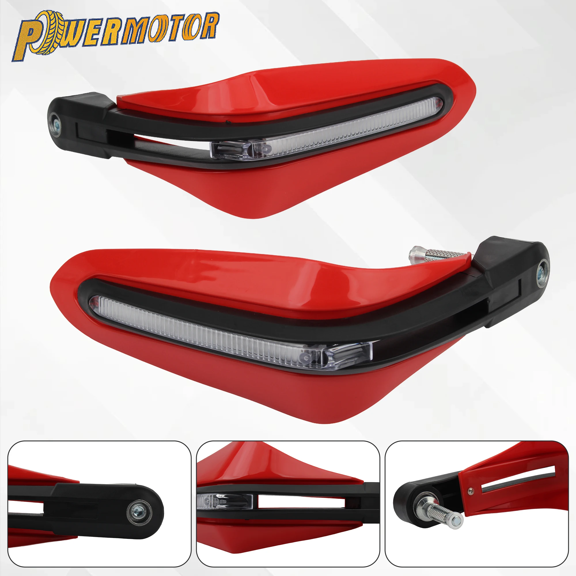 

Motorcycle HandGuard With LED Turn Signal Light Hand Protector For KTM Honda ATV Moped Scooter Motocross Supermoto Modified Part