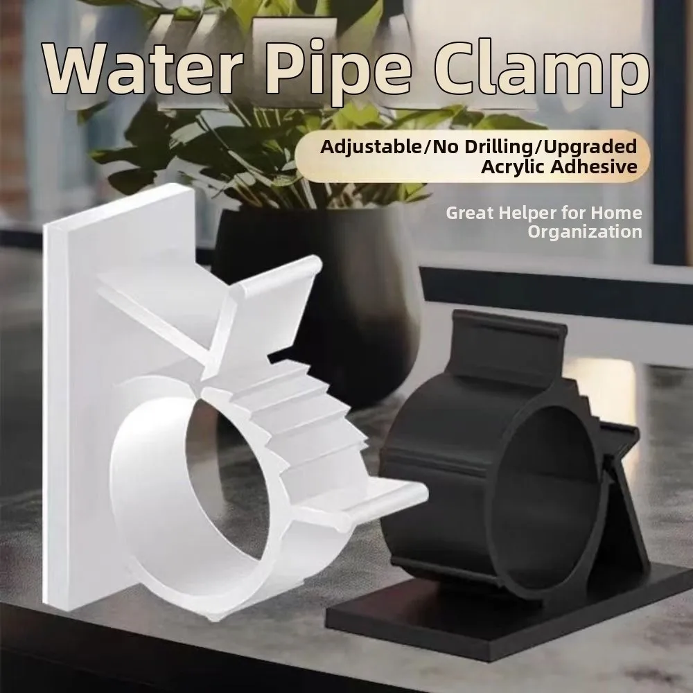 10Pcs Plastic Cable Organizer Clips Self-Adhesive R-Shaped Clamp Cable Tie Mounts Adjustable Tool-Free Installation
