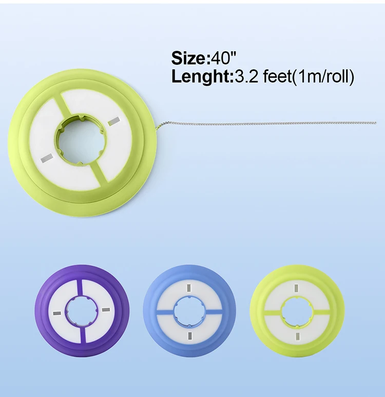 3 Rollen AZDENT Dental Retainer-Kettendraht, 3,2 Fuß, 1 m/Rolle, Edelstahl, kieferorthopädische Lingual-Retainer-Drähte, Zahnmedizin-Material – Detail 5