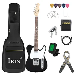 IRIN 6 Strings Electric Guitar 39 Inch 22 Frets Basswood Body Maple Neck Electric Guitarra With Speaker Guitar Parts Accessories