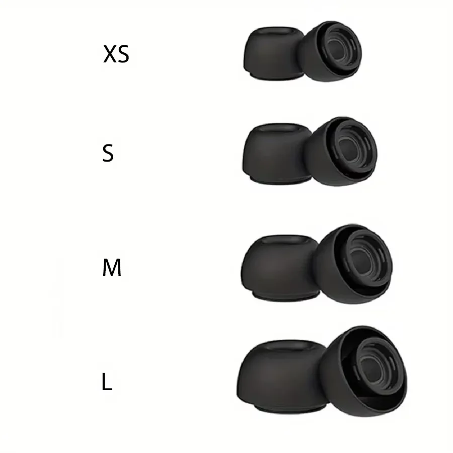 Silikon-Ohrstöpsel und Kopfhörerreiniger für Airpods. Ohrpolster-Ohrstöpsel. Weiche Ohrkappen haben den Druckentlastungsanschluss. Wird mit der Reinigung geliefert.