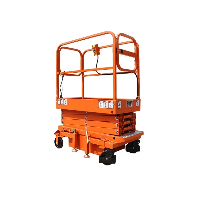 Versatile 0.7m Wide MIni Lifting Machine for Indoor and Outdoor Application Small Aerial Man Lifts with Personnel Basket