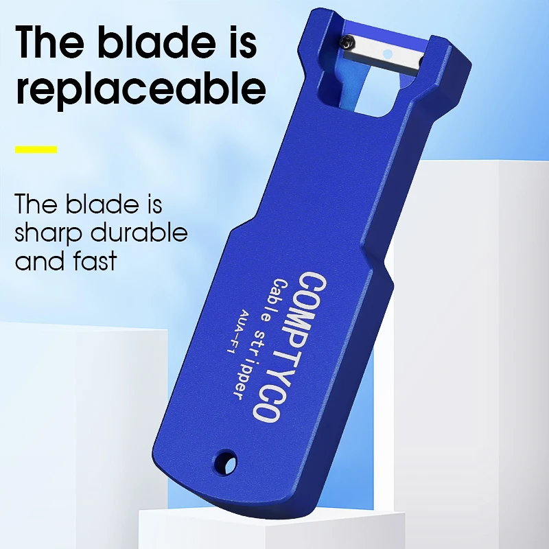 COMPTYCO AUA-F1 Optical Fiber Longitudinal Stripper Fiber Optic Cable Jacket Slitter 8.5mm 10.4mm 14mm Cable Sheath Cutter Tool