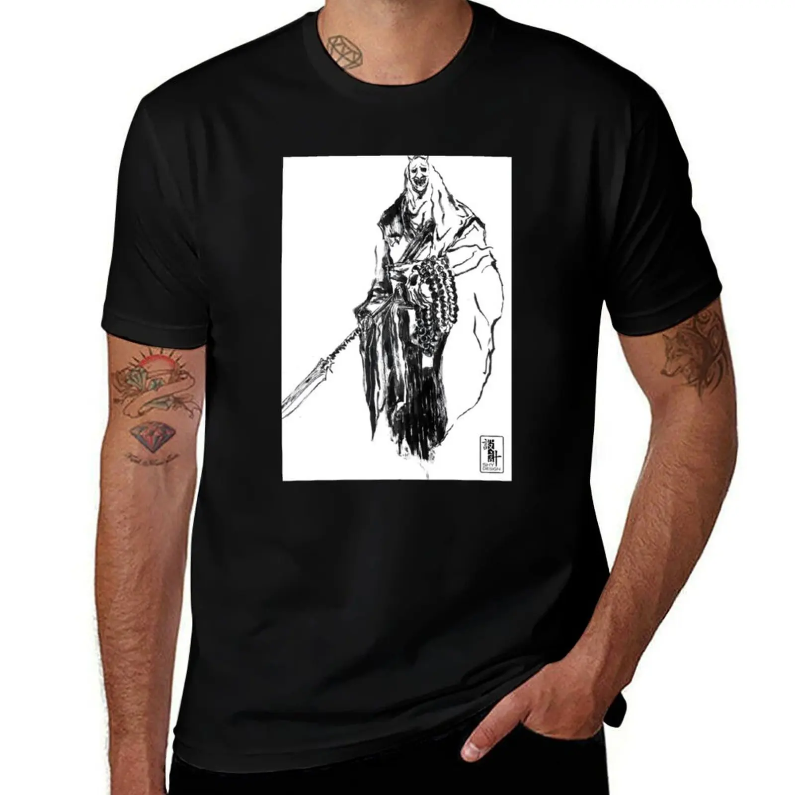 Sekiro - Corrupted Monk T-Shirt Breathable Sportswear for Men T-Shirt