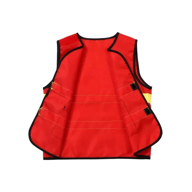 2026 유아용 빨간 소방관 의상 프린트 플레이 조끼 드레스업 세트 사실적인 모험 영웅 장난감 어린이 놀이집 생일 선물