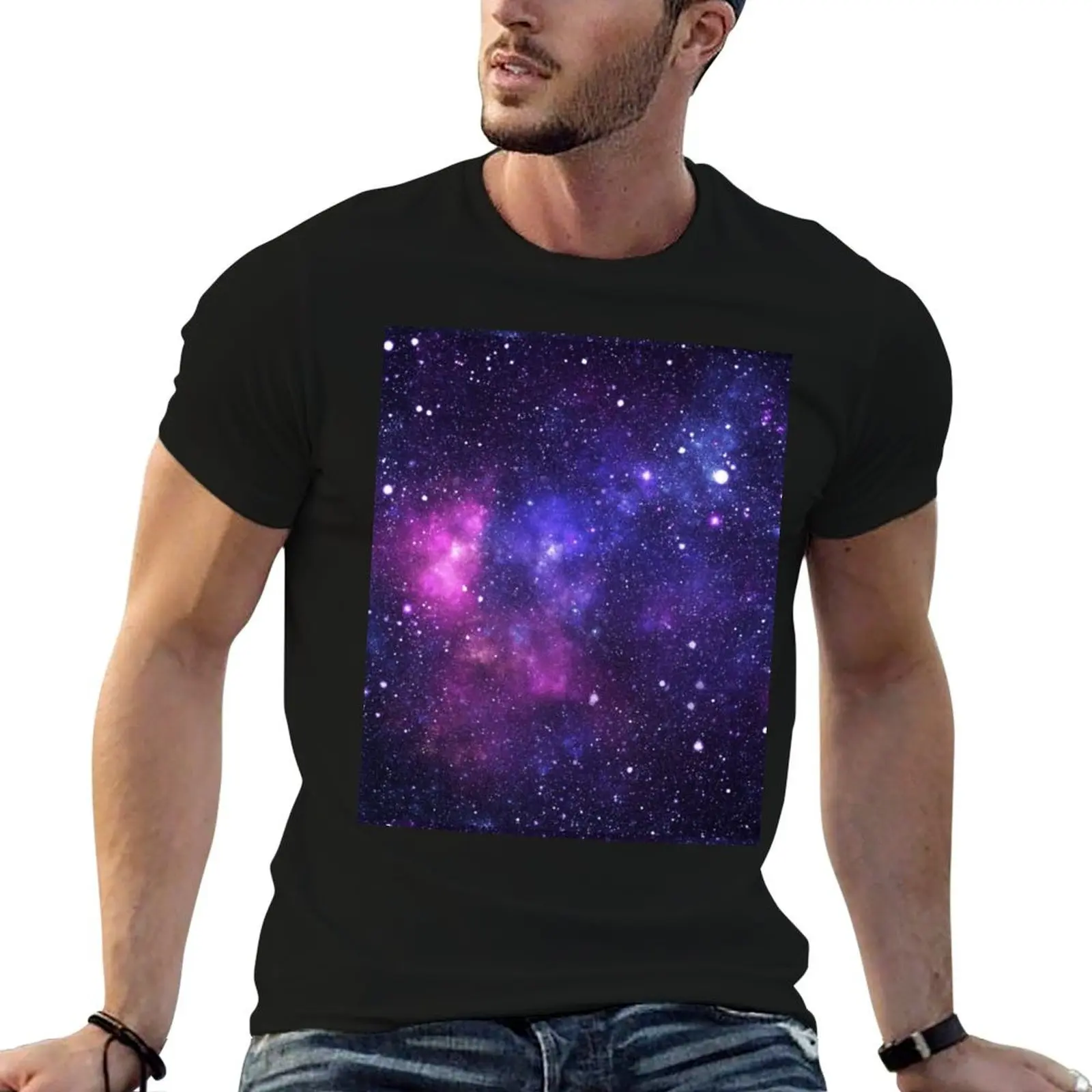 

Purple Galaxy Nebula Stars T-Shirt Funny t-shirts funny gifts plain white t shirts men