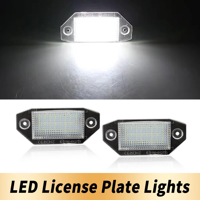 2PCS 12V Hohe Helle Weiße Fehler Kostenlose LED Kennzeichen Lichter Anzahl Lampen Canbus Für Ford Mondeo MK3 2000-2007 Auto Zubehör