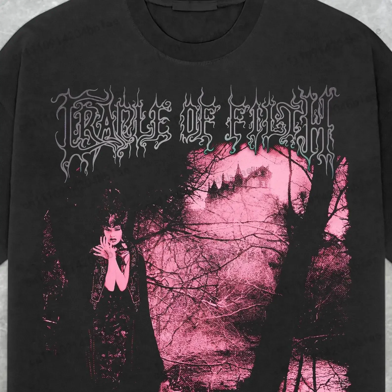 Vintage Cradle of Filth Dusk and Her Embrace T-Shirt – Y2K 90s Metal Band Tee