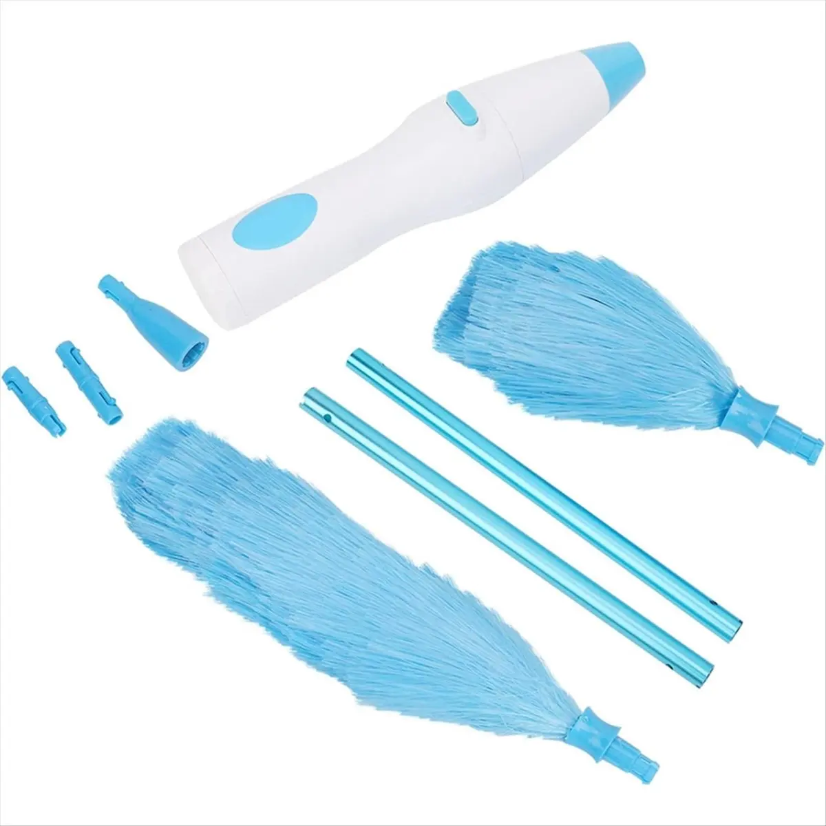 Capable- Household Electric Dust Duster 360 Degree Rotatable Dust Collector Large Handle Dust Duster Dust Cleaning Brush
