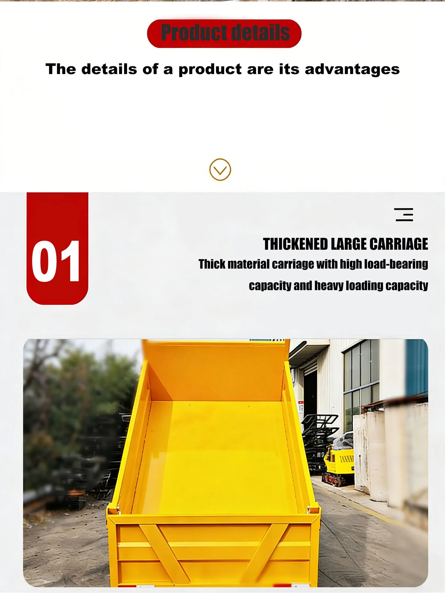 Allrad-Raupendumper mit EPA-Zulassung, Mini-Muldenkipper mit Hoher Leistung für Berge, Feuchtgebiete und Schlammige Straßen – Detail 6