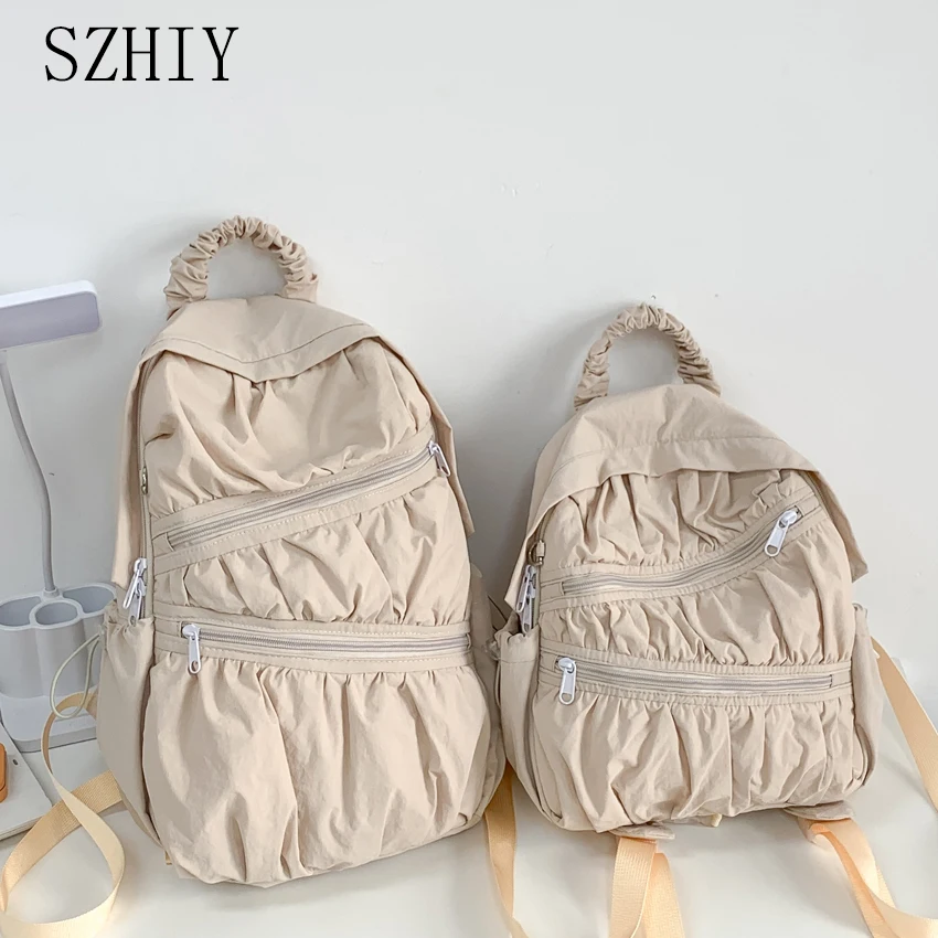 Soft Nuo Women Backpack Luxury Designer Cake Backpack Cute Book Bag Mini Bag 2024 New College Student Travel Backpack Colors Sac