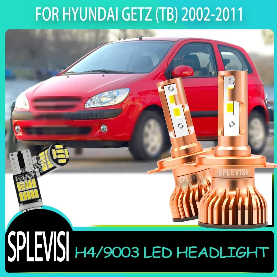 

Clear Beam Shockproof Simple Installation warranty H4 LED HEADLIGHT For Hyundai Getz (TB) 2002 2003 2004 2005 2006 2007-2011