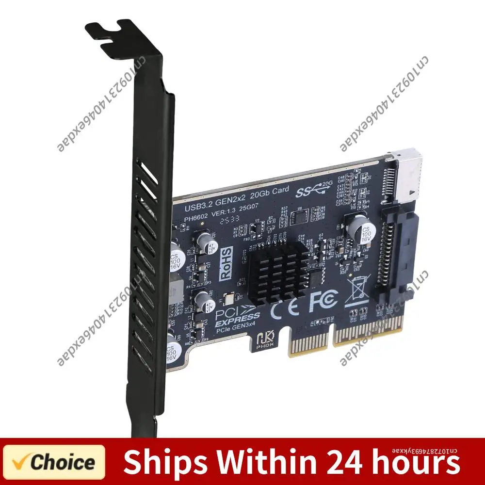 

Карта расширения PCIe на Type-E, PCI Express X4 на Type E, адаптер с чипом ASM3242 для передней панели настольного ПК, Type-C