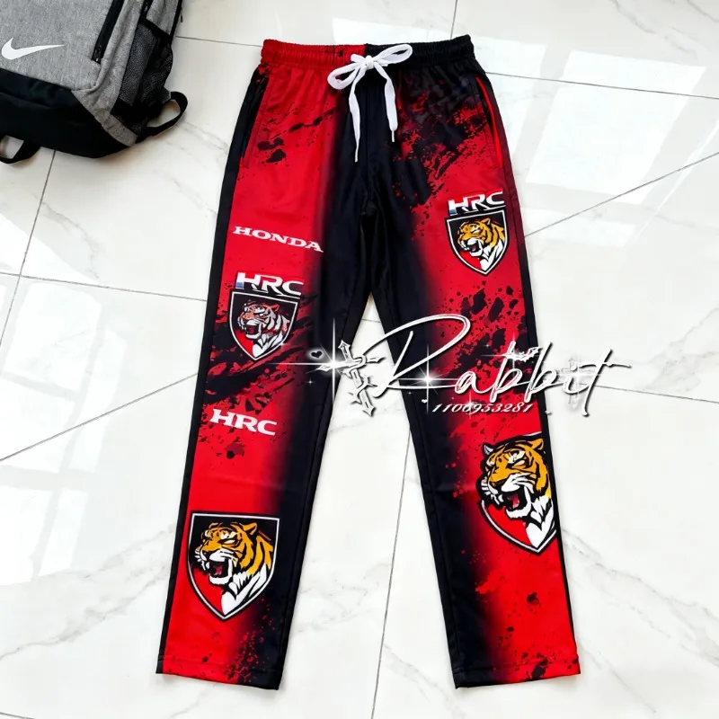 

25/26 Honda HRC Racing Special Edition Модные и персонализированные спортивные брюки Tiger Speed Dry, мужские брюки для гонок на мотоциклах