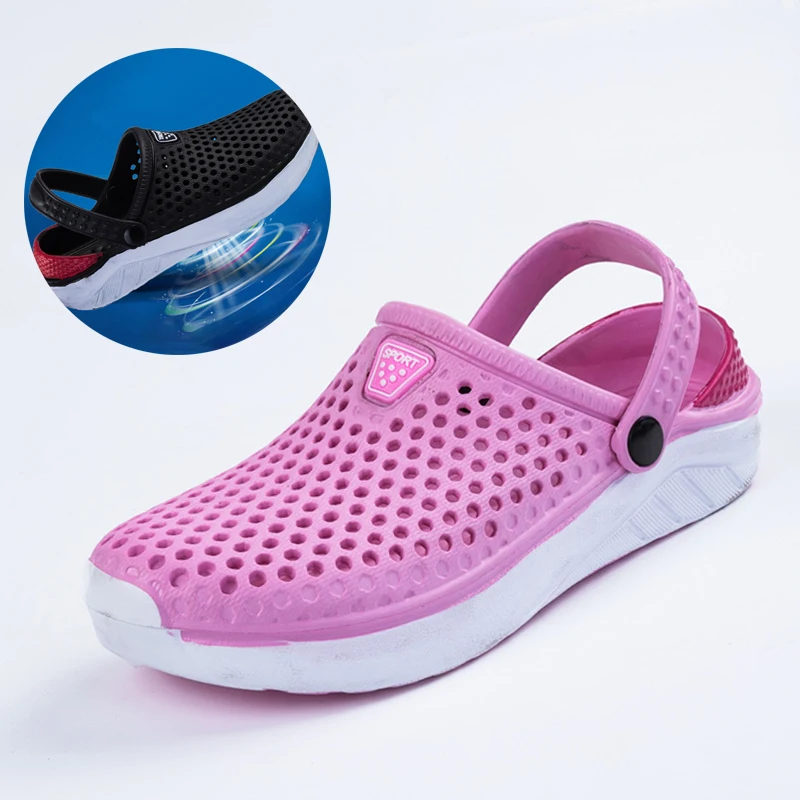 

Summer Women and Men Slippers Platform Clogs Outdoor Garden Shoes, Female Plus Size Sandals Bathroom Mules Beach Slippers