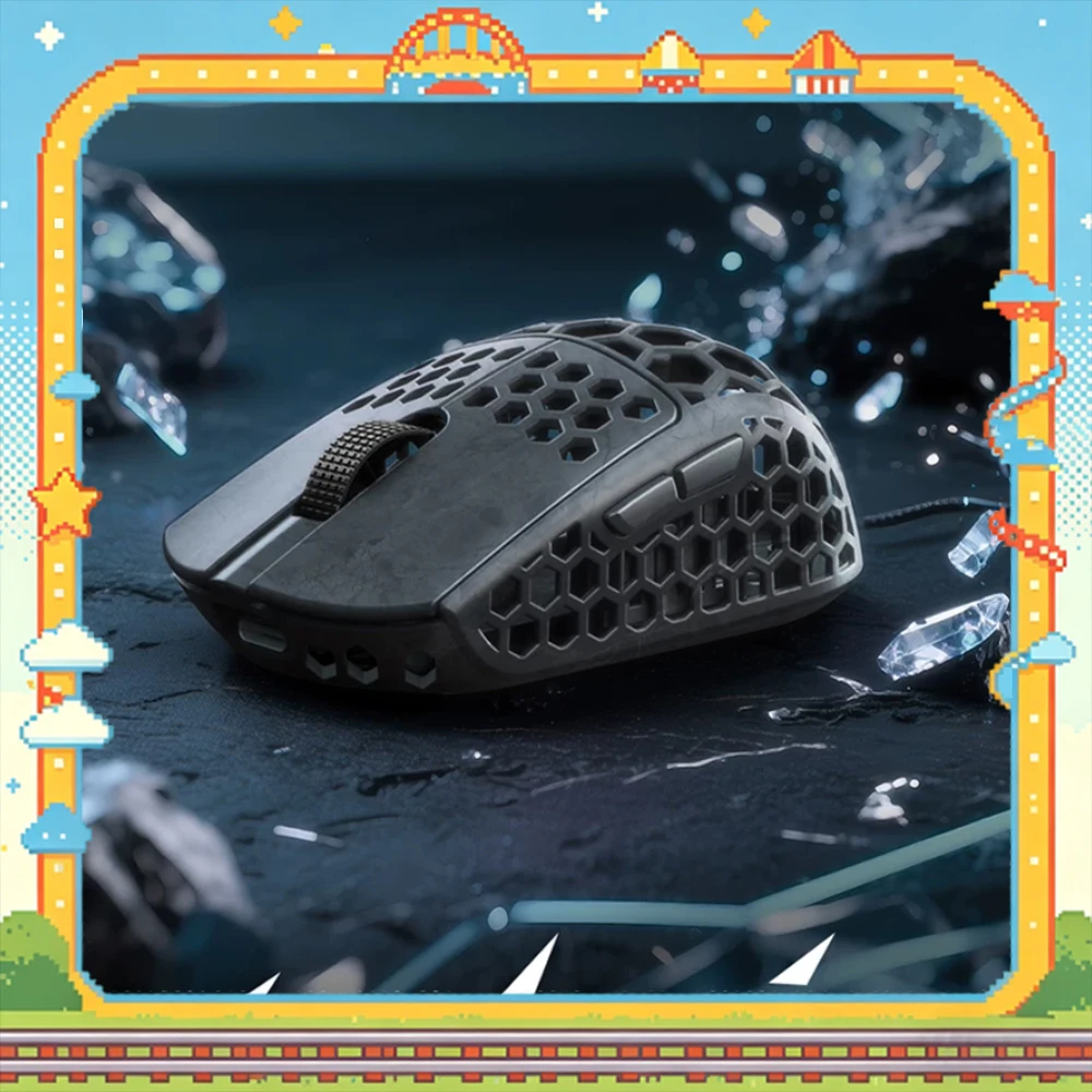 Darmoshark M5 AIR V2 Mouse 3 Mode Wireless Mouse Nordic54L15 Paw3950 8000Hz Polling Rate Hollow Out Gaming Mice PC Accessories