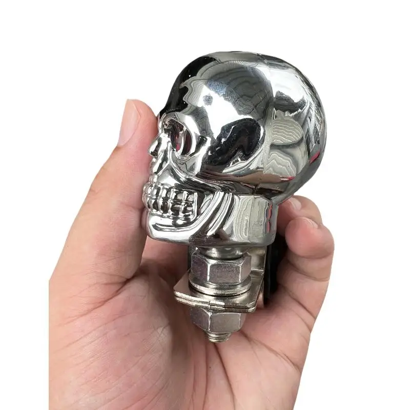 New Sale Universal Metal Bearing Power Handle Skull Head Turning Steering Wheel Booster 360° Rotation Spinner