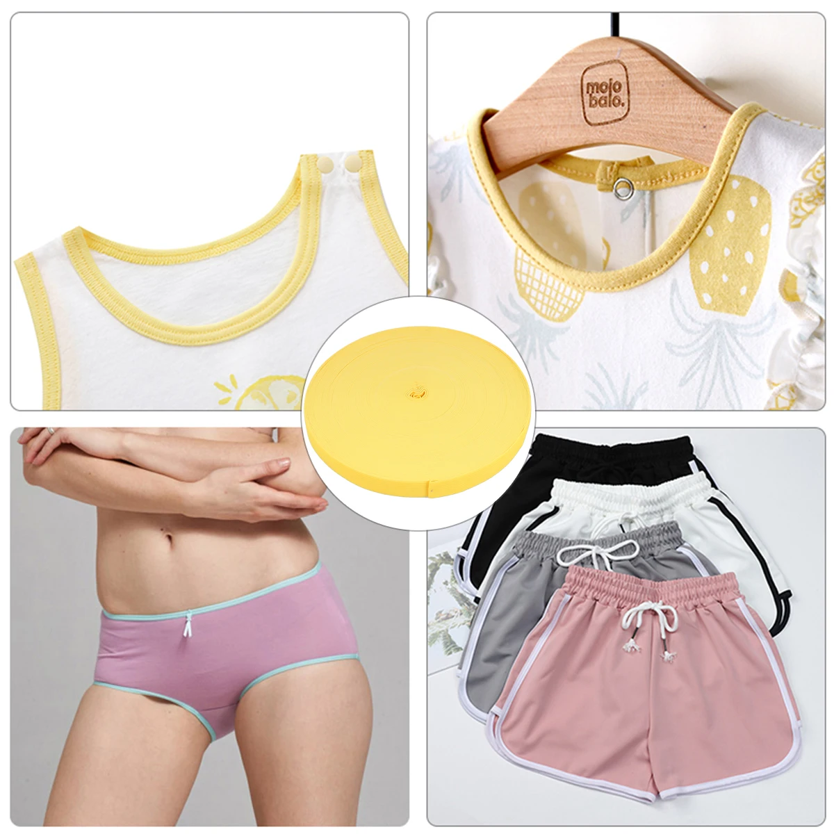 

Elastic Webbing Shirring White Stretch Costume Ribbon Eco Friendly Durable Breathing DIY Sewing Crafting Apparel Packaging