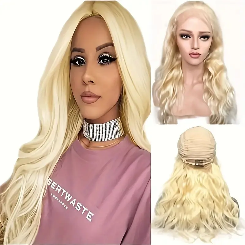 Rosabeauty Honey Blond Body Wave 13x6 HD Lace Frontal Wigs Human Hair Color 13x4 Transparent Lace Front Wig Glueless Prebleached