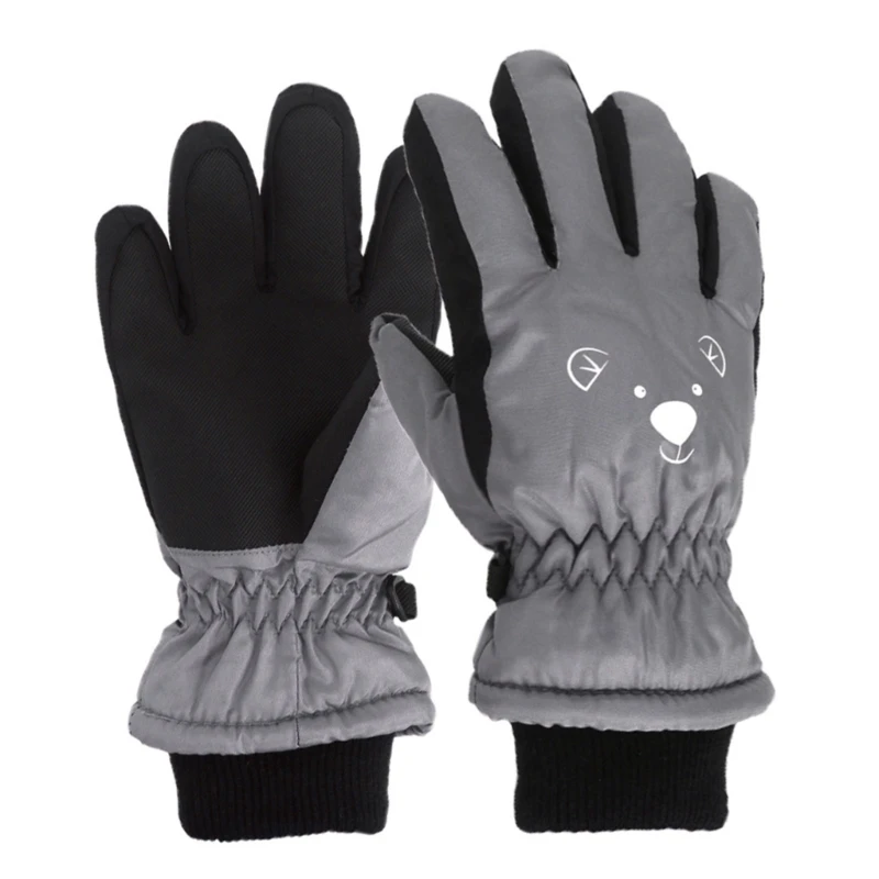 Gants d'hiver pour enfants 3 à 7 ans Gants ski épais imperméables