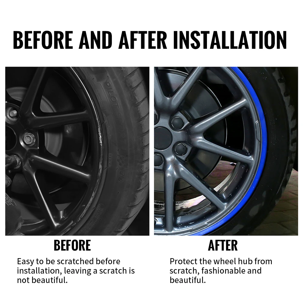 4x Car Hub protection ring Hub center cover For tesla model 3 2017-2021 tesla Anti Scratch Accessories Sticker Trim Decoration