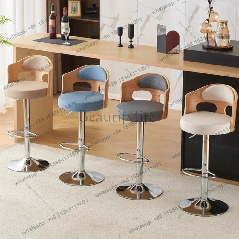Factory Direct Sales Nordic High Stool Bar Chairs Modern Office Swivel Reception Bar Chairs Adjustable Italian Design Bar Furnit