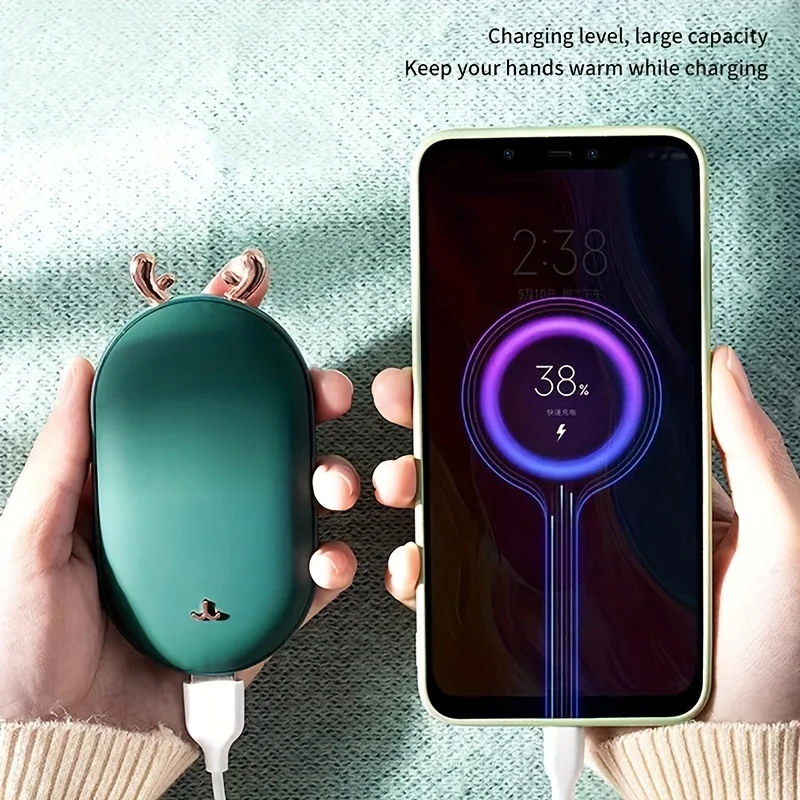 Hand warmer Charging Treasure digital display temperature control heating usb charging mobile power warm hand warmer treasure