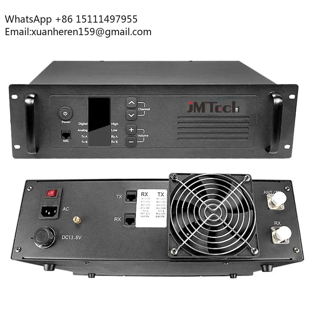 50w Fm Transmitter DMR Base Station Mobile Radio Walkie Talkie Dual Band Ham Wireless Intercom Digital Repeater  D8000