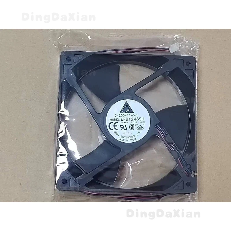 D FOR Delta 12025 12CM EFB1248SH 48V 0.21A 3-wire stall alarm cooling fan