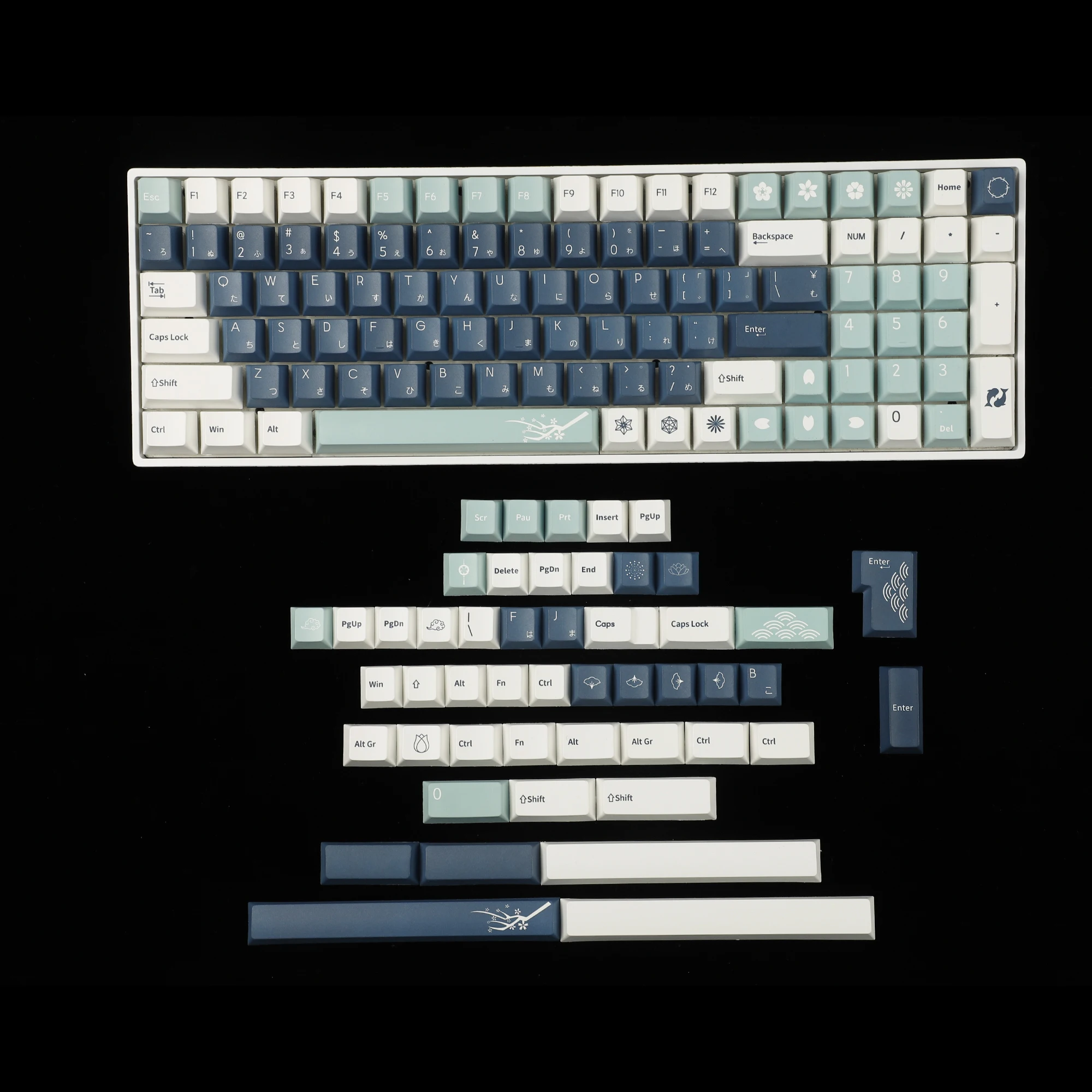 Heraldry Keycaps Cherry Profile Dye Sub PBT For ANSI 108 TKL GK61 96 75 GMMK