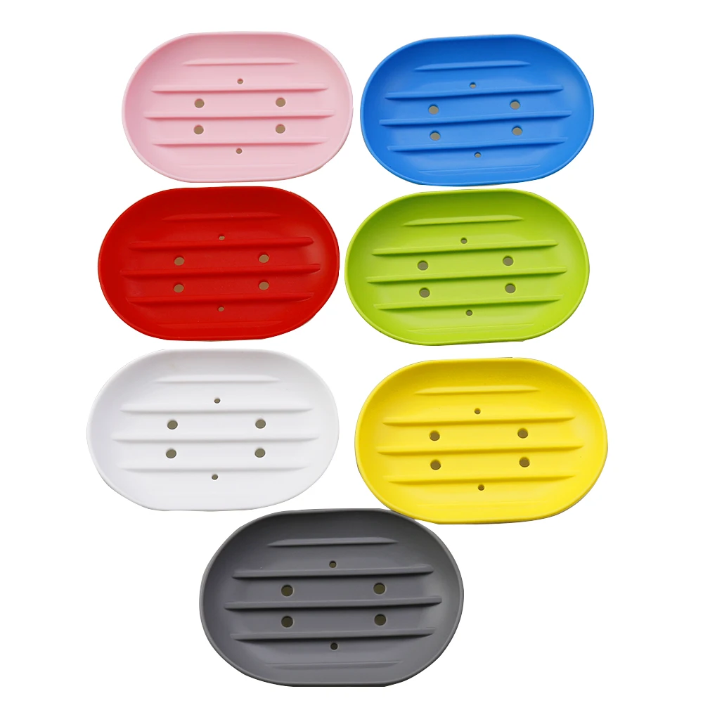 

1Pcs Silicone Soap Rack Bathroom Kitchen Sink Manager Rack Sponge Soap Tray Drainage Tray Support Protector Tray Box