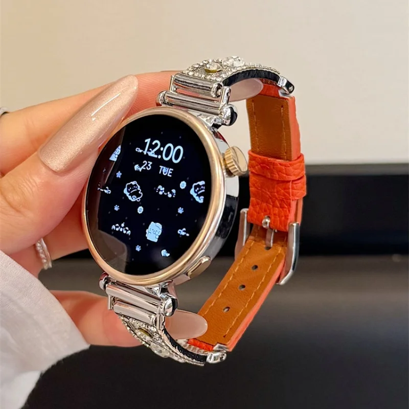 

Fashion diamond studded metal suitable for Huawei GT5/GT5 Pro/GT4/GT2/3/4 22mm/20mm/18mm fashion strap