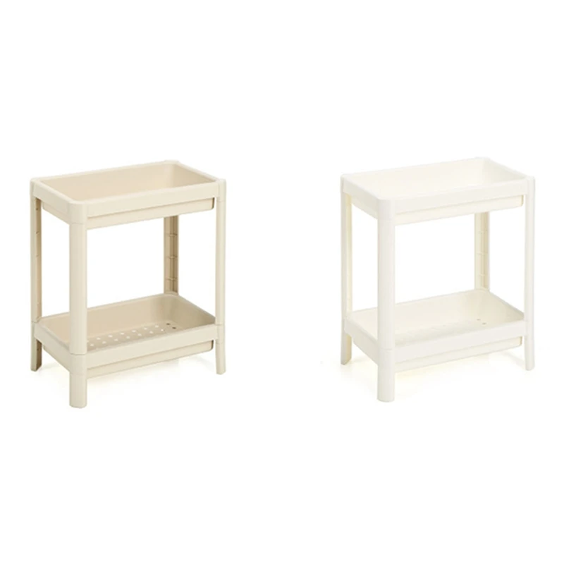 ชั้นเก็บห้องน้ํา Slim Slide Tower ประกอบชั้นวางพลาสติก Space Saving Organizer ห้องครัว Movable Home TOOL