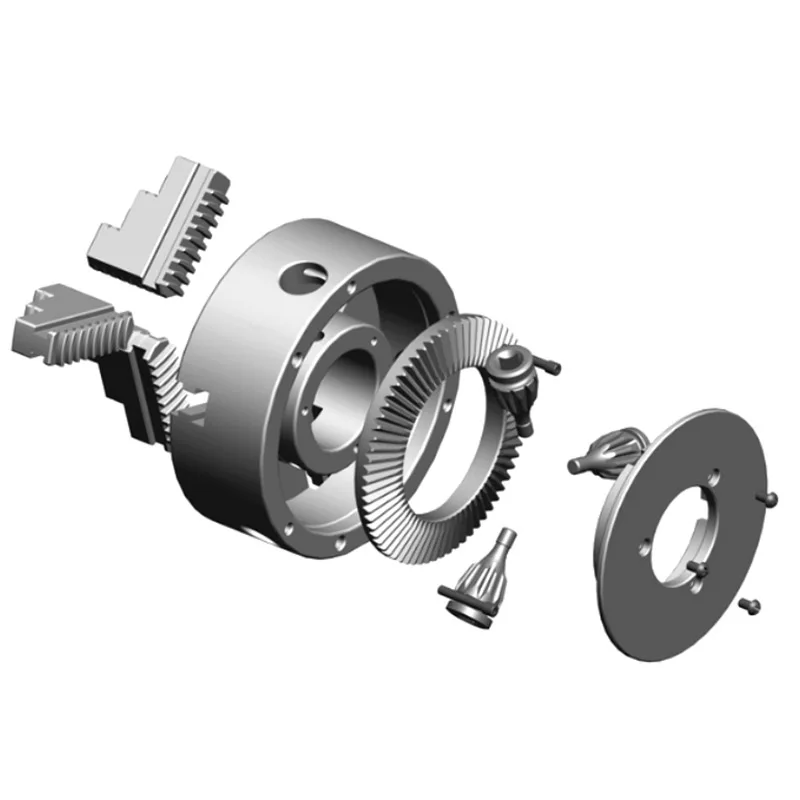 High Quality 3 Jaws Manual Lathe Chuck with Turning Machine Tool Accessories K11-80 100 125 130 160 200 250 Self-Centering Metal