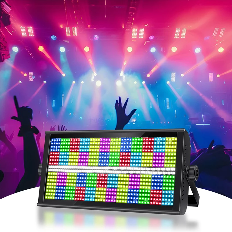 

LED Stage Light Bar Wash Strobe Lights 500W 3IN1 RGB LED Uplight Bar DMX512 DJ Lights For Party Disco Wedding Holiday KTV