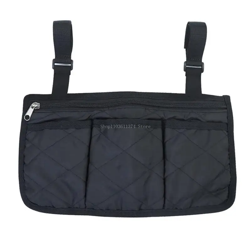 

Waterproofs Wheelchair Side Pouches Armrest Hanging Handle Holder Wheelchair Armrest Side Storage Bag for Walker, Rollator