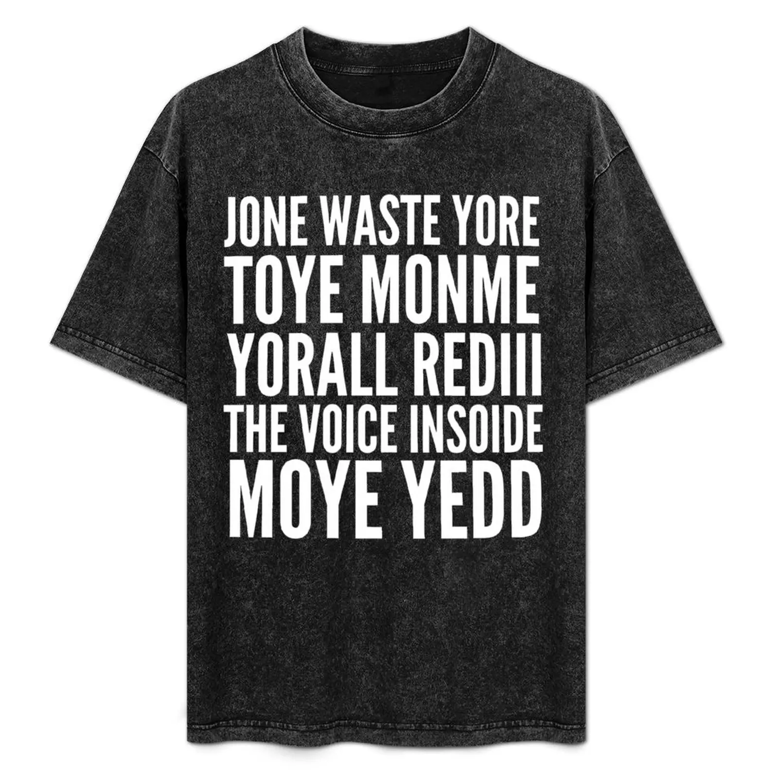 Jone Waste Yore Toye Monme Yorall Rediii T-Shirt Trendy Casual Short Sleeve Shirt