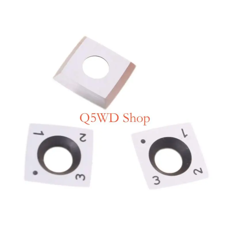 

Q5WD Inserts Replacement Cutters 15x15x2.5mm R100-81° Square Cutters with 4" Radius for Woodworking