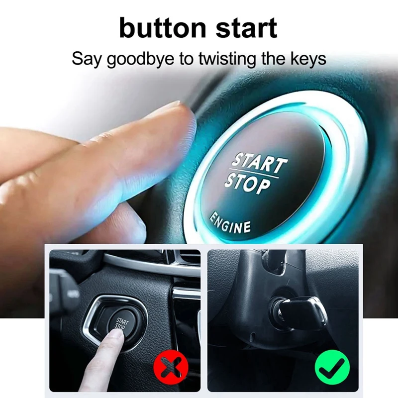 Car Alarm Smart App Remote Start Stop System For Cars Engine Push Start System With Auto Ignition Button